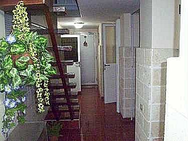 El pasillo a la entrada