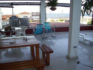 Terraza con vistas al mar