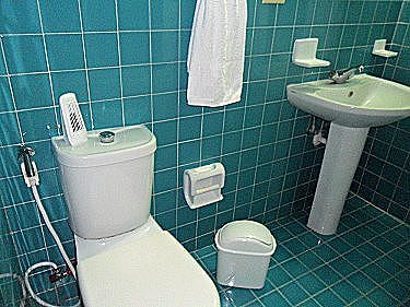 Ba&ntilde;o del apartamento de Hilda
