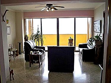 Salon, vista hacia el balcon 