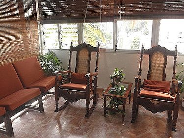 La terraza de la sala de estar