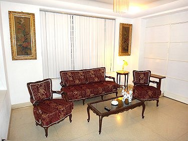 Salon del apartamento de Madeleine