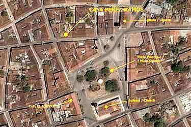 Situacion en el centro de Remedios del Hostal Perez Ramos