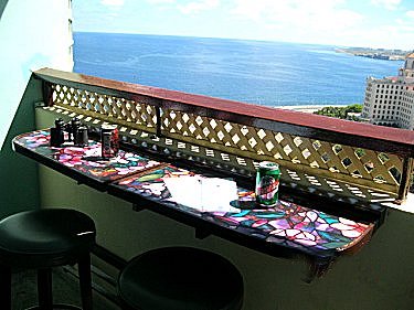 Terraza con vistas al mar